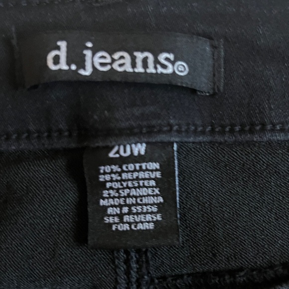 d. jeans Women’s Plus Skinny Jeans in Black size 20W - Picture 4 of 9